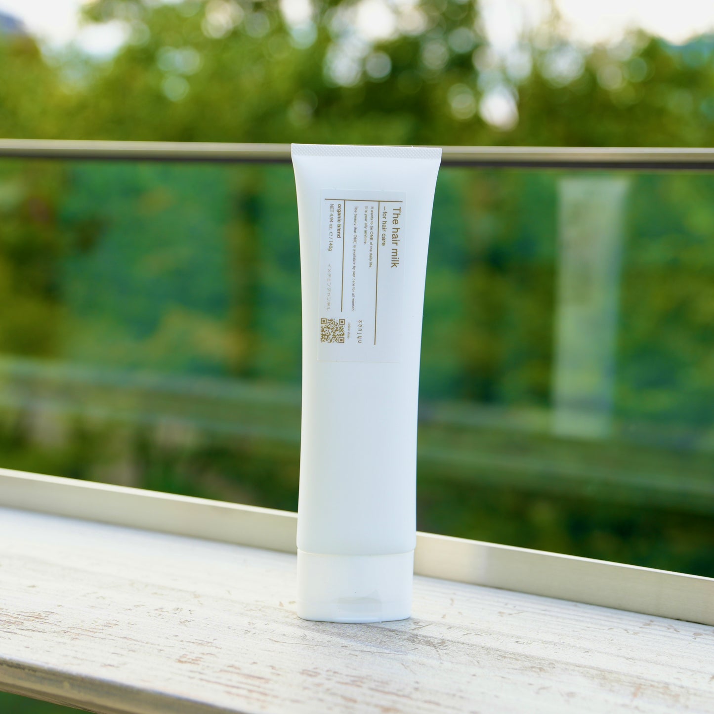 The milk for hair care